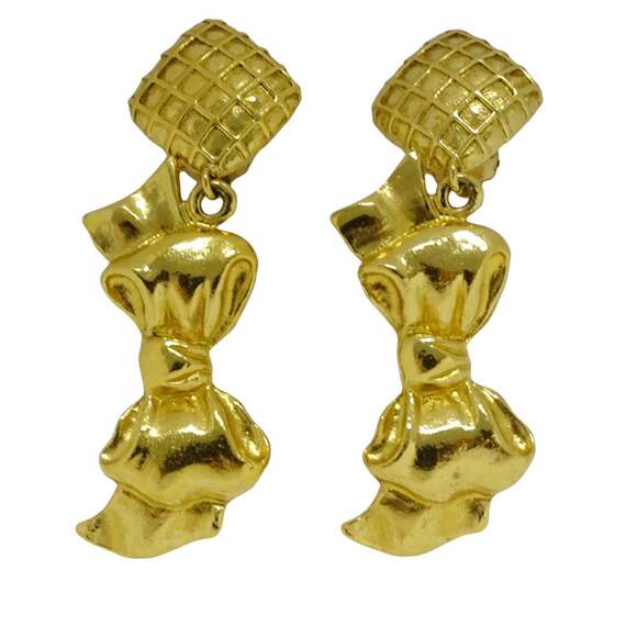 CHANEL Jewelry - CHANEL Authentic Vintage Gold Earrings